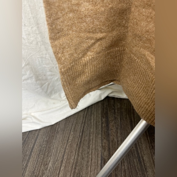 Caslon Tan V-Neck Long Sleeve Sweater Dress Size Small (4-6) NWT - Picture 9 of 17